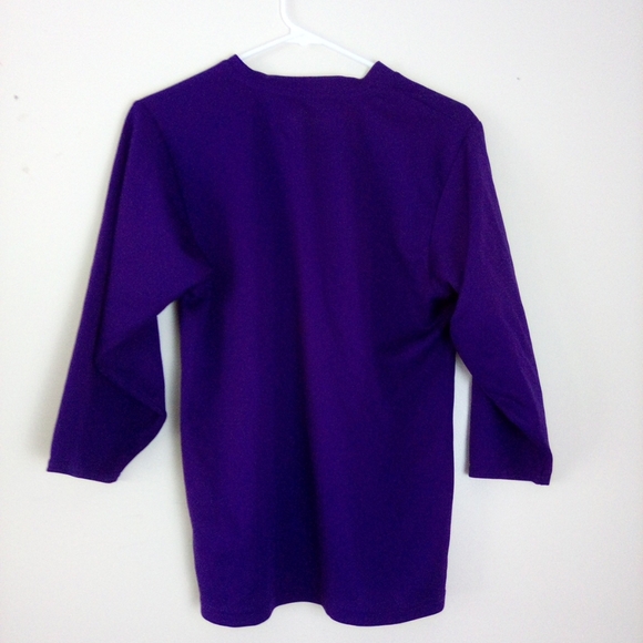 CCM Men's  YOUTH Purple Long Sleeve Shirt SIZE S/M P/M - Picture 6 of 9